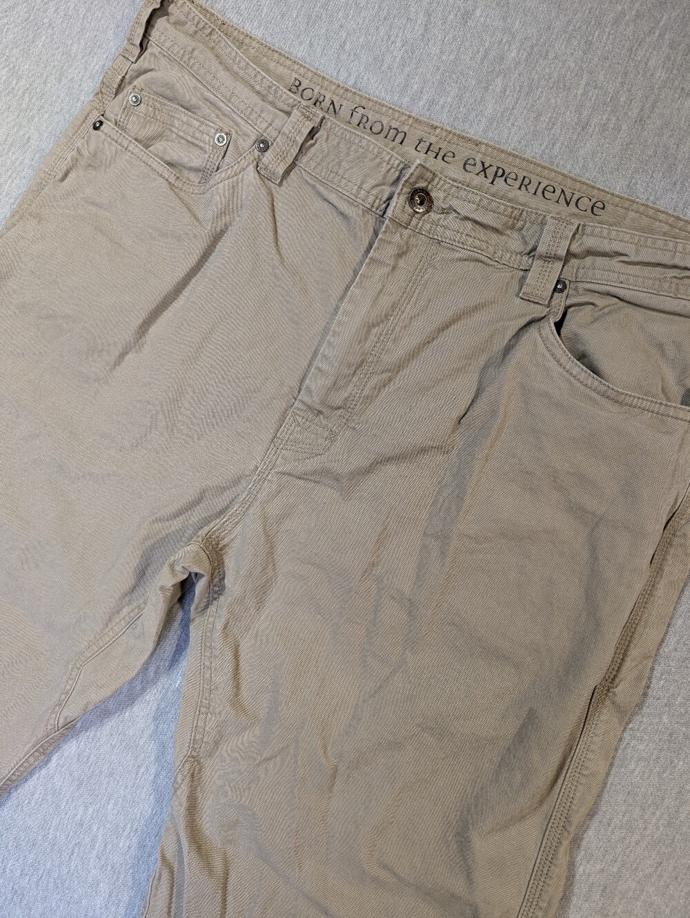 prAna Canvas Carpenter Pants Men's 40 X 32 Tan